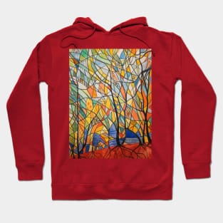 Abstract Autumn watercolour Hoodie